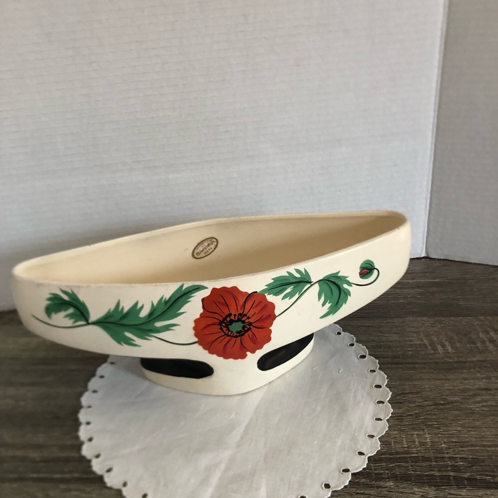 Vtg Brentleighware Large Floral Planter